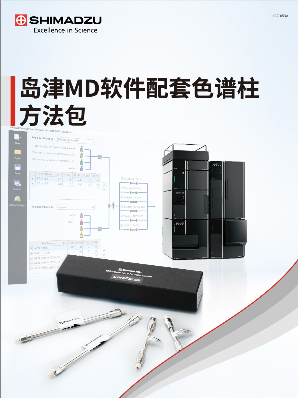 LCC-053A 岛津MD软件配套色谱柱方法包