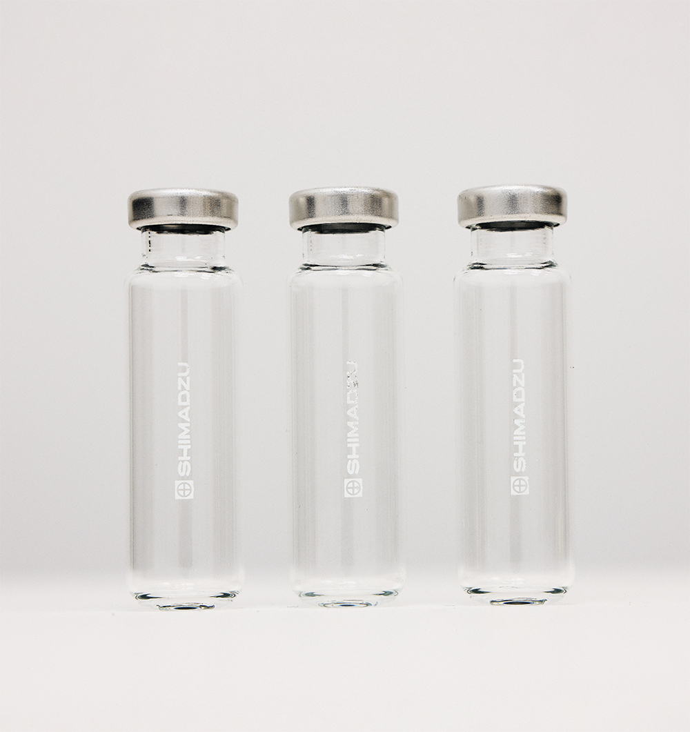 20ml圆底顶空样品瓶套装，20ml 螺纹口 瓶盖垫套装（包含227-34141-01和227-34151-01），透明 100pcs